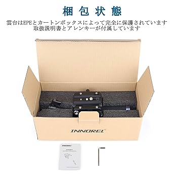 INNOREL F60 フルード ビデオ雲台 2WAY 三脚ヘッド ２段ハンドル INNOREL F60 フルード ビデオ雲台 2WAY 三脚ヘッド 2段ハンドル